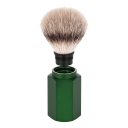 Mühle x Mark Braun Hexagon Silvertip Fiber® Barberkost, Aluminium Forest