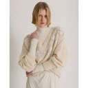 Alberta Ferretti Dame Strikkevarer Beige XL,