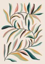Minimalism Botanical Leaves Plakat Plakat / 21x30cm