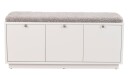 Rowico Home Confetti benk Hvit/saueskinn utseende 106 x 35 cm Hvit