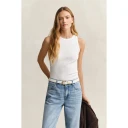 Gant Dame Topper Hvit L,