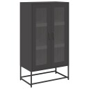  Highboard svart 68x39x123 cm stål 8721158371904
