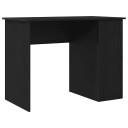 vidaXL Skrivebord svart eik 100x55x75 cm konstruert tre