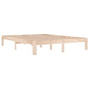vidaXL Sengeramme heltre 150x200 cm 5FT King Size