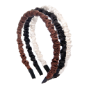 By Lyko Wrinkled Diadem Satin 3 pcs