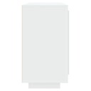 vidaXL Skjenk hvit 80x40x75 cm konstruert tre