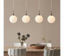 Quattro XL Taklampe 4L Stål/Hvit