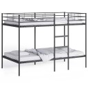  Køyeseng uten madrass svart 107x203 cm stål 42000325