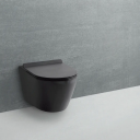 Lavabo Studio Vegghengt Toalett 545x360 mm, m/sete, Rimless, Sort Matt