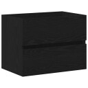 vidaXL Servantskap svart eik 60x38,5x45 cm konstruert tre