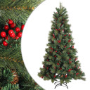 vidaXL Kunstig sammensatt juletre 150 cm PVC og metall Grønn