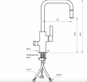 Tapwell Arm887 Kjokkenbatteri Honey Gold