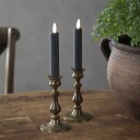 Star Trading LED Antikklys Korte Rustic Svart 2-pakning 062-96