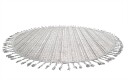 Runde tepper   Indoor/Outdoor Sofia grå/blå Størrelse: Ø 160 cm
