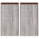 Vidaxl Trådgardiner 2 Stk 140x250 Cm Brun