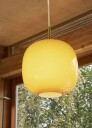 Louis Poulsen VL45 Radiohuspendel Ø17 - Messing / blank amber glass