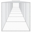 Vidaxl Kyllingbur Med Tak Lysegrå 803X98X90 cm Galvanisert Stål
