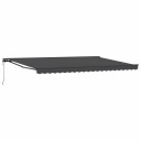  Markiseramme Antrasitt 500 × 300 cm Polyester med PU belegg