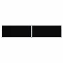 vidaXL Uttrekkbar sidemarkise 220x1000 cm svart