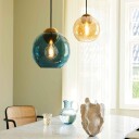 Halo Design Bubbles Ø24 Taklampe Blå