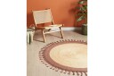 Flatvevd Marts - Beige, Brun, 140x140 cm