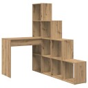  Hjørneskrivebord med hylle artisan eik 101,5 x 149,5 x 149,5 cm