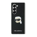 Karl Lagerfeld Saffiano Monogram Head Pin Case for Samsung Galaxy Z Fold 6 - Black
