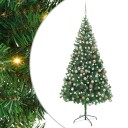 vidaXL Kunstig juletresett med LED og kuler 210 cm 910 grener