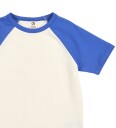 Müsli T-skjorte - Cozy Meg Raglan - Tofu - Müsli - 5 år (110) - T-skjorte Beige Blå Hvit