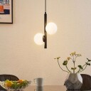 Lucande Emarin hengelampe glasskuler 2 lyskilder