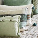 Madam Stoltz Brodert Putetrekk 30x45 cm Sage