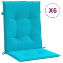 vidaXL Ryggputer 6 stk. Oxford Stoff Turkis