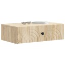 vidaXL Vegghengt Sidebord Sonoma eik 59 x 34,5 x 17 cm Konstruert tre