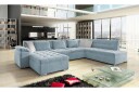 Dynir Sofa med Sjeselong og Divan 4 seter   Blå/Beige