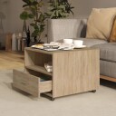 vidaXL Salongbord sonoma eik 55x55x40 cm konstruert tre