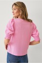 Ellos Collection   Kortermet jerseybluse   Rosa