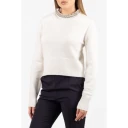 Pinko Dame Strikkevarer Hvit S,