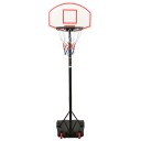 Basketballstativ hvit 216 250 cm polyeten