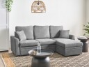 3 seters sofa Nassjo venstrevendt   Grå