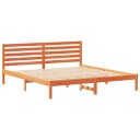  Sengestamme med hodegjerde Voksbrun 180 x 200 cm Heltre furu