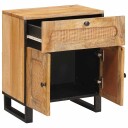  Nattbordskap Naturlig 50 x 33 x 60 cm Massiv mango tre