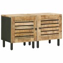 vidaXL Nattbord 2 stk. Naturlig 40 x 33 x 46 cm Massiv mango tre