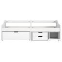  Dagseng med 3 skuffer IRUN hvit 90x200 cm heltre furu 8721012134256
