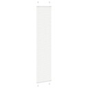  plisségardin Hvit 50x200 cm Stoff Bredde 49,4 Polyester