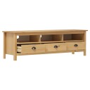 vidaXL TV-benk Hill honningbrun 158x40x47 cm heltre furu 8719883909936