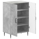vidaXL Sko Skap HAARLEM 59,5 x 39,5 x 89,5 cm Konstruert tre Betonggrå