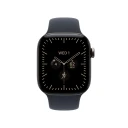 Apple Watch Series 12 42mm Smartklokke i naturlig titan med marineblå Sport Band