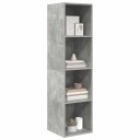 vidaXL Vegghengt TV-benk betonggrå 37x37x142,5 cm sponplate
