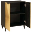  Serviesskap Svart og Gull 60 x 33 x 75 cm heltre mango