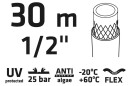 Hageslange 1/2" 30 Meter